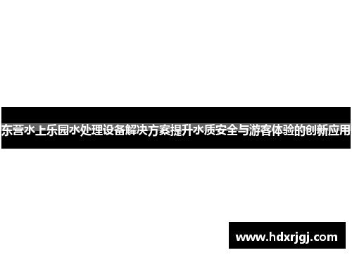 东营水上乐园水处理设备解决方案提升水质安全与游客体验的创新应用